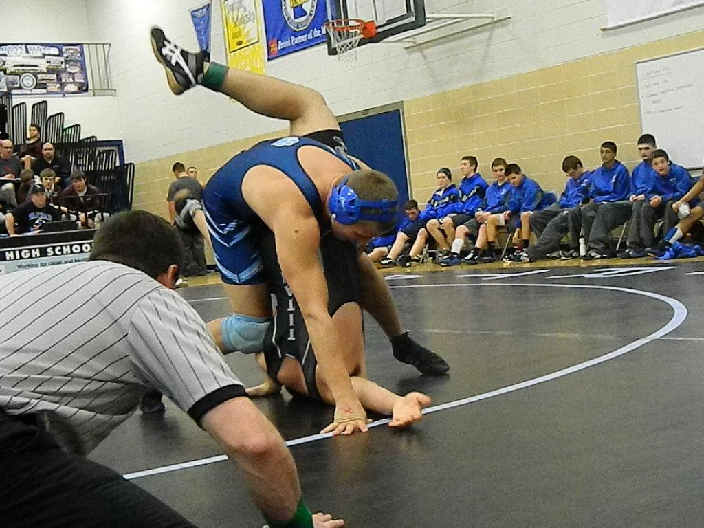 Jimmy Kittleson (11) gets an quite interesting pin.