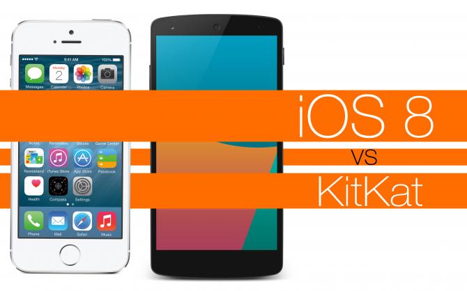 IOS 8 V.S. Android Kitkat 4.4