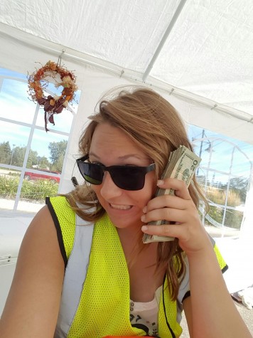 Amelia working at the State Fair