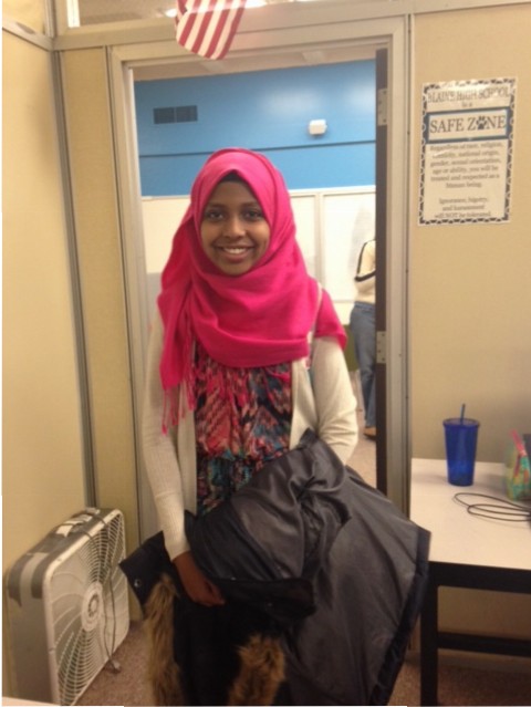 Zamzam Mohamed in the SSRC, after leaving speech club.