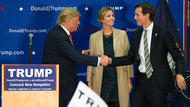 Jared Kushner demonstrates proper form when shaking hands with your significant others father. 