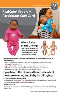 Real care baby store 3 different cries